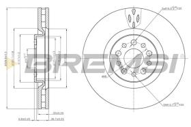 BREMSI CD7180V - DISCOS DE FRENO FIAT, PEUGEOT, CITROEN, LANCIA