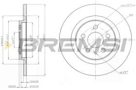 BREMSI CD7181S - DISCOS DE FRENO FIAT, PEUGEOT, CITROEN, LANCIA