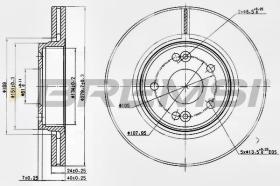 BREMSI CD7182V - DISCOS DE FRENO RENAULT