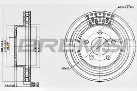 BREMSI CD7184V - DISCOS DE FRENO JEEP