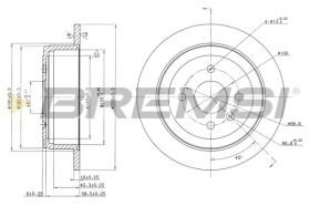 BREMSI CD7187S - DISCOS DE FRENO CHEVROLET, DAEWOO, DACIA