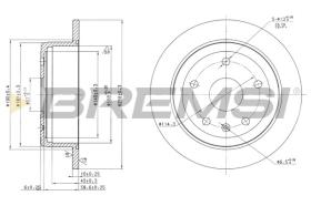 BREMSI CD7188S - DISCOS DE FRENO DODGE, DAEWOO