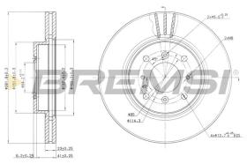 BREMSI CD7189V - DISCOS DE FRENO HONDA