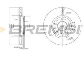 BREMSI CD7191V - DISCOS DE FRENO FIAT, OPEL, CADILLAC, SAAB