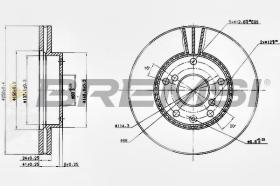 BREMSI CD7192V - DISCOS DE FRENO DAEWOO