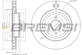 BREMSI CD7200V - DISCOS DE FRENO FORD