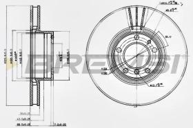 BREMSI CD7202V - DISCOS DE FRENO BMW, ALPINA