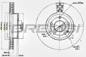 BREMSI CD7203V - DISCOS DE FRENO MERCEDES-BENZ