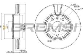 BREMSI CD7204V - DISCOS DE FRENO RENAULT, NISSAN, OPEL