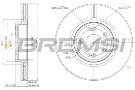 BREMSI CD7205V - DISCOS DE FRENO RENAULT