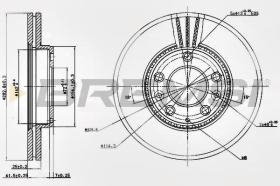 BREMSI CD7210V - DISCOS DE FRENO MAZDA