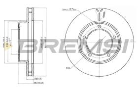 BREMSI CD7211V - DISCOS DE FRENO TOYOTA, LEXUS