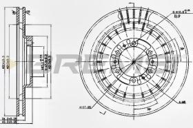 BREMSI CD7212V - DISCOS DE FRENO MITSUBISHI