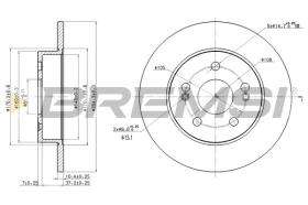 BREMSI CD7213S - DISCOS DE FRENO RENAULT