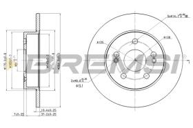 BREMSI CD7213S - DISCOS DE FRENO RENAULT