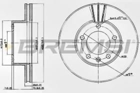 BREMSI CD7217V - DISCOS DE FRENO RENAULT, NISSAN, OPEL