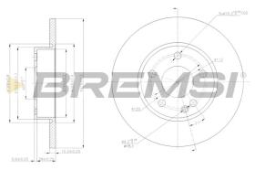 BREMSI CD7219S - DISCOS DE FRENO MERCEDES-BENZ