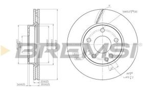 BREMSI CD7220V - DISCOS DE FRENO MERCEDES-BENZ