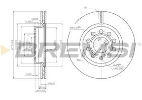 BREMSI CD7223V - DISCOS DE FRENO VW, AUDI, SEAT, SKODA