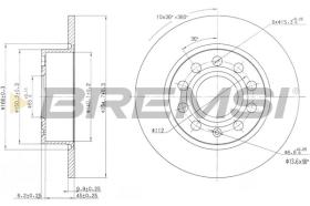 BREMSI CD7224S - DISCOS DE FRENO VW, AUDI, SEAT, SKODA