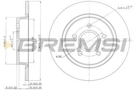 BREMSI CD7227S - DISCOS DE FRENO FORD, VOLVO