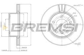 BREMSI CD7228V - DISCOS DE FRENO BMW