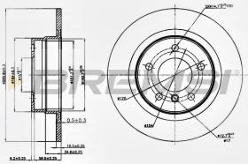 BREMSI CD7230S - DISCOS DE FRENO BMW