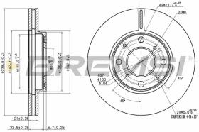 BREMSI CD7231V - DISCOS DE FRENO HONDA