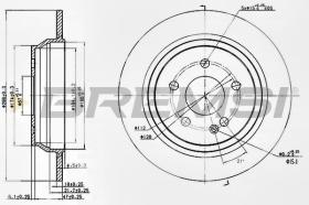 BREMSI CD7234S - DISCOS DE FRENO MERCEDES-BENZ