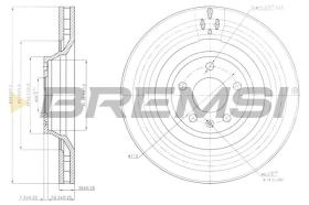 BREMSI CD7238V - DISCOS DE FRENO AUDI