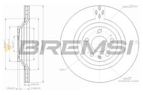 BREMSI CD7240V - DISCOS DE FRENO AUDI