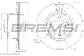 BREMSI CD7241V - DISCOS DE FRENO BMW