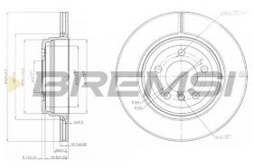 BREMSI CD7244V - DISCOS DE FRENO BMW