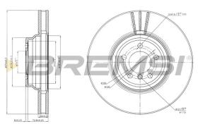 BREMSI CD7246V - DISCOS DE FRENO BMW