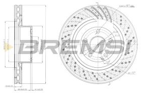 BREMSI CD7248V - DISCOS DE FRENO MERCEDES-BENZ