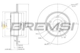 BREMSI CD7251S - DISCOS DE FRENO MERCEDES-BENZ