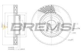 BREMSI CD7254V - DISCOS DE FRENO VW