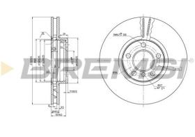 BREMSI CD7256V - DISCOS DE FRENO BMW