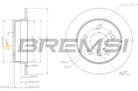 BREMSI CD7258S - DISCOS DE FRENO MERCEDES-BENZ