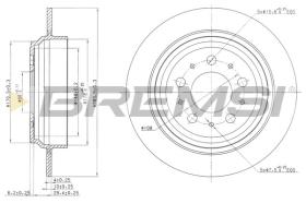 BREMSI CD7259S - DISCOS DE FRENO VOLVO