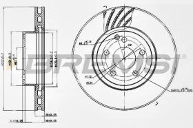 BREMSI CD7263V - DISCOS DE FRENO MERCEDES-BENZ, SAAB