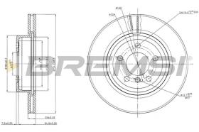 BREMSI CD7271V - DISCOS DE FRENO BMW