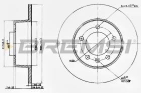 BREMSI CD7272S - DISCOS DE FRENO RENAULT, NISSAN, OPEL, SAAB