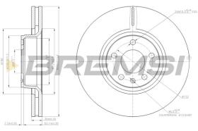 BREMSI CD7277V - DISCOS DE FRENO AUDI, SAAB