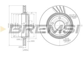 BREMSI CD7280V - DISCOS DE FRENO BMW, SAAB