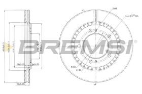 BREMSI CD7282V - DISCOS DE FRENO SUZUKI