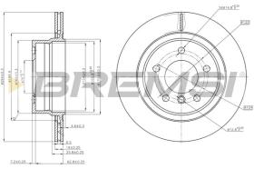 BREMSI CD7285V - DISCOS DE FRENO BMW