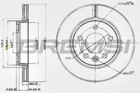 BREMSI CD7286V - DISCOS DE FRENO VW