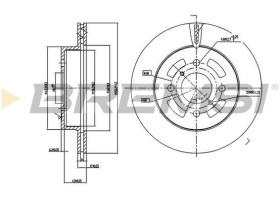 BREMSI CD7287V - DISCOS DE FRENO SUZUKI