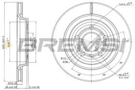 BREMSI CD7289V - DISCOS DE FRENO FIAT, OPEL, VAUXHALL, SAAB